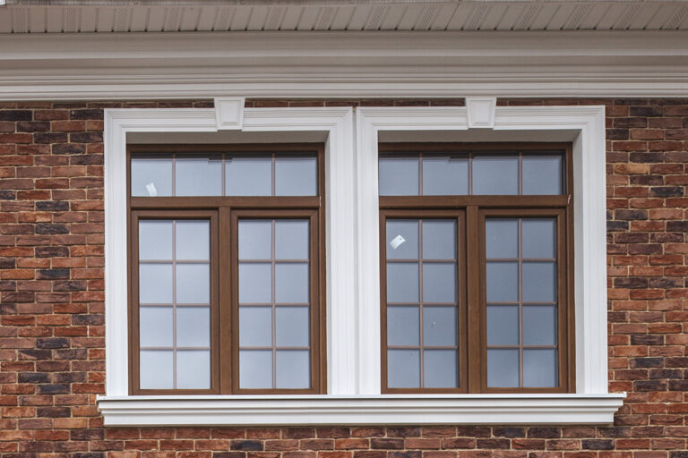 Brick house facade