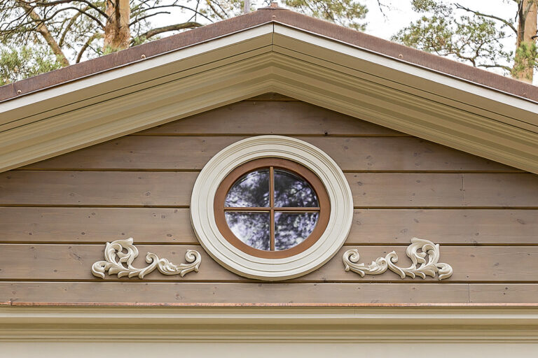 Timber house facade
