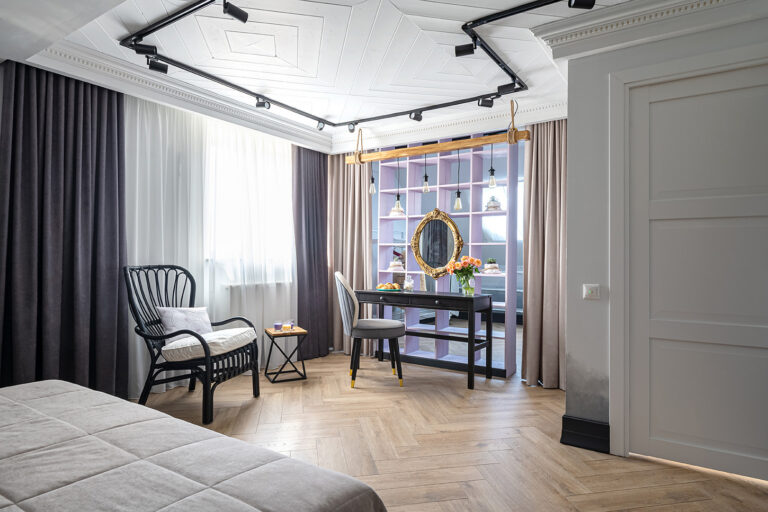 Panelled bedroom
