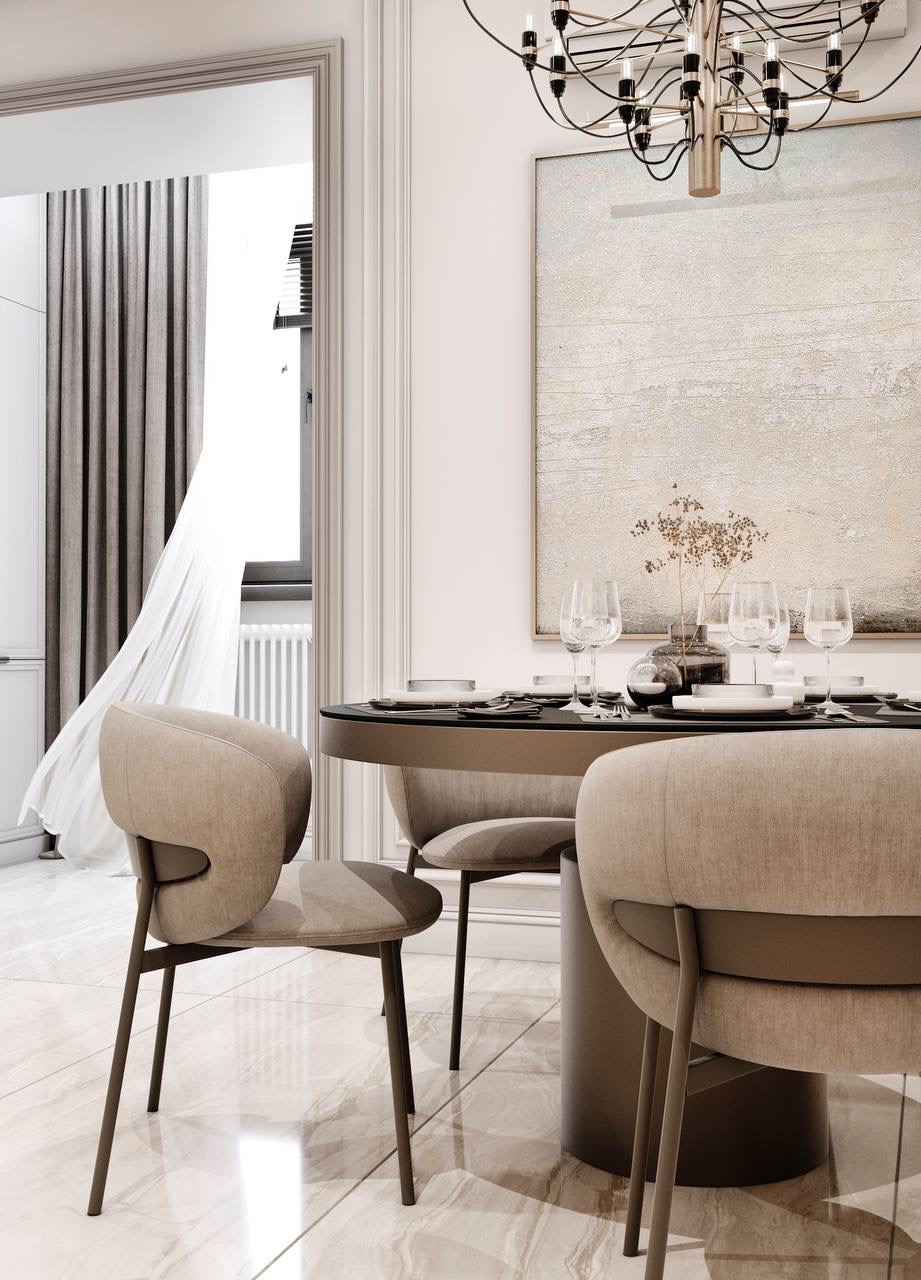Dining room interior made better with gaudi coving products