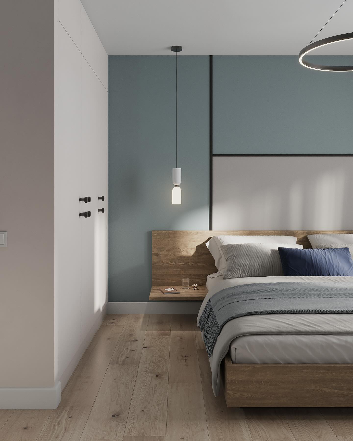 Bedroom decorated with gaudi coving products