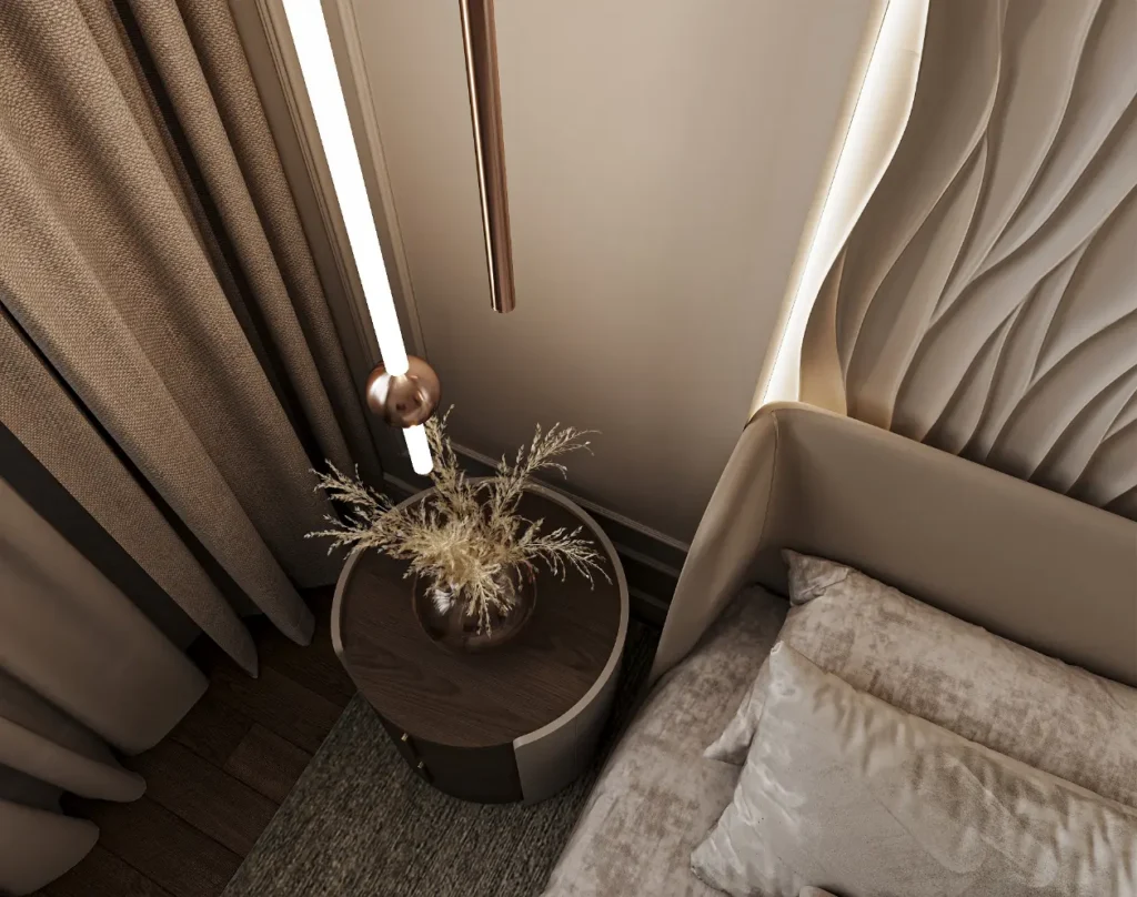 bedroom showcasing Gaudi Coving products