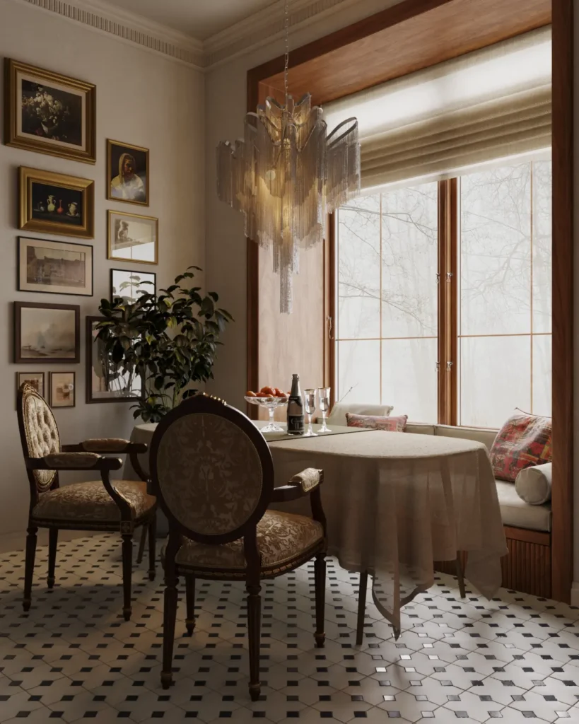 dining room showcasing Gaudi Coving products