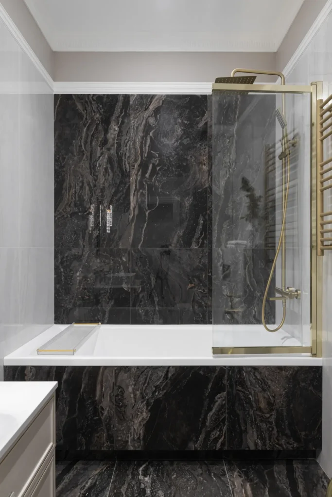 Bathroom Interior featuring gaudi coving products