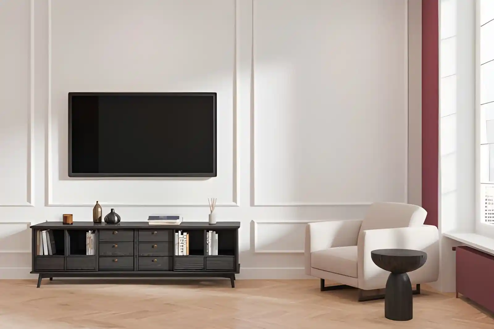 Can you put coving on a media wall